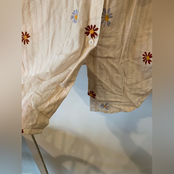 Size S Madewell cotton floral blouse - Picture 6 of 8